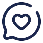 Chat Round Like SVG Icon
